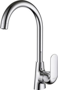 Изображение товара Кухонный смеситель D&K Venice Gondola для раковины, хром, высокотTurning, однорычажный