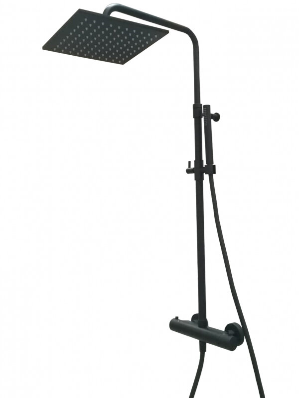 Изображение товара Душевая система Webert Elio EL980515560METAL с термостатом, черная