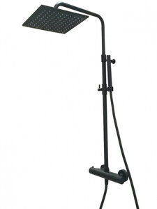 Изображение товара Душевая система Webert Elio EL980515560METAL с термостатом для душа, черная