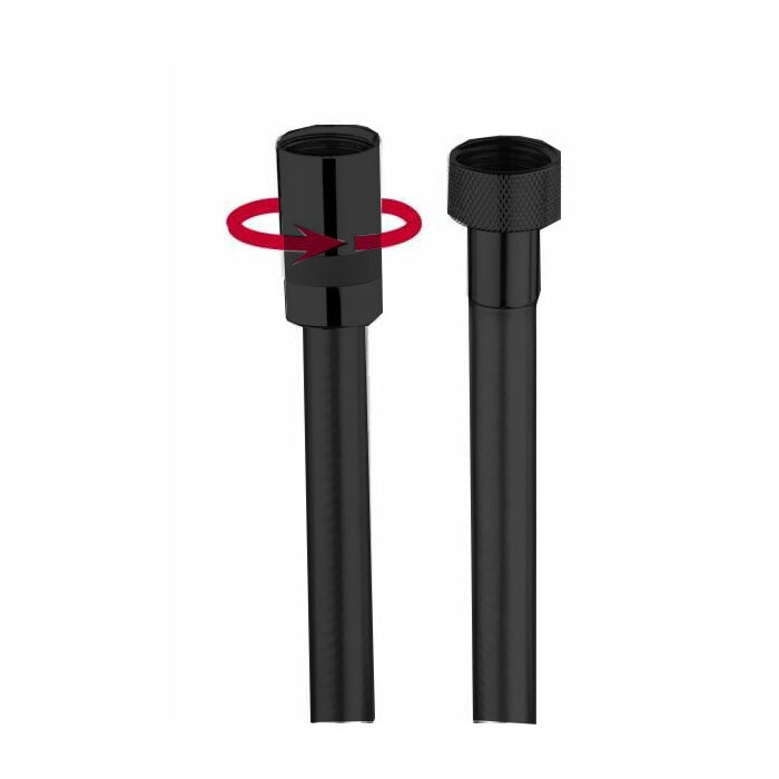 Изображение товара Душевой шланг Bossini Cromolux A00167C.073.1 150м см, черный матовый (073) Изображение товара Душевой шланг Bossini Cromolux A00167C.073.1 150м см, черный матовый (073)