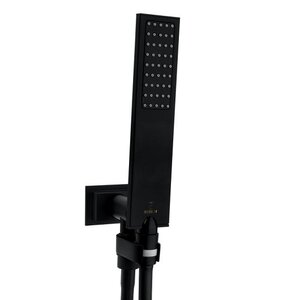 Изображение товара Душевой гарнитур Bossini Flat One C13011C.073, 1 режим струи, черный матовый