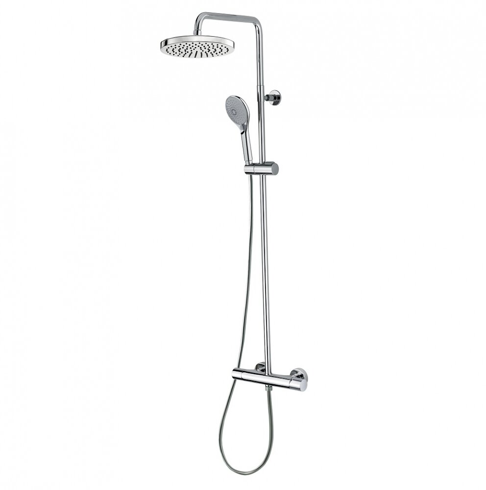 Изображение товара Душевой комплект Bossini Elios L10173.030, со смесителем, верхний душ круглый