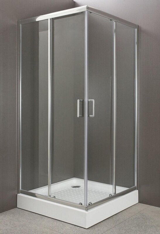 Изображение товара Душевой уголок BelBagno UNO-195-A-2-90-C-Cr, квадратный, стекло 5 мм, хром