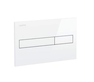 Изображение товара Кнопка смыва Laufen Lis 8.9566.1.000.000.1, 25 х 1 х 16 см, 2 режима, белая