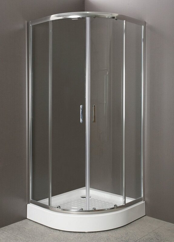 Изображение товара Душевой уголок BelBagno Uno-195, 90х90 см, хром, стекло прозрачное, Италия