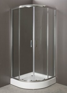 Изображение товара Душевой уголок BelBagno Uno-195, UNO-195-R-2-90-C-Cr, 90 х 90 х 195 см, профиль хром, стекло прозрачное