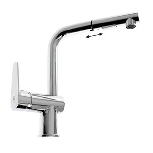 Изображение товара Смеситель Agger Gorgeous для кухни с вытяжным изливом хром A0200600