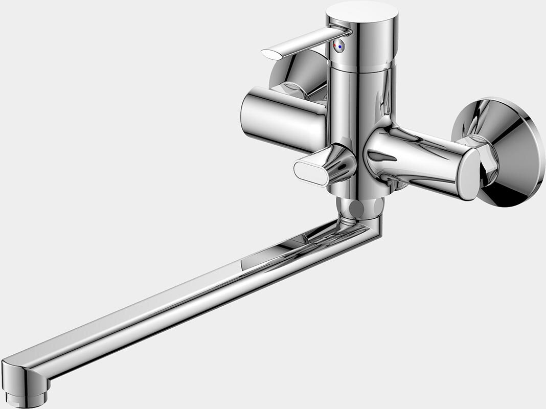 Изображение товара Смеситель для ванны и душа Agger Punctual A1621100, хром, 5 лет гарантии