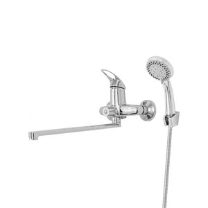 Изображение товара Смеситель для ванны и душа Agger Move A0621100 хром однорычажный с душевым набором Изображение товара Смеситель для ванны и душа Agger Move A0621100 хром однорычажный с душевым набором