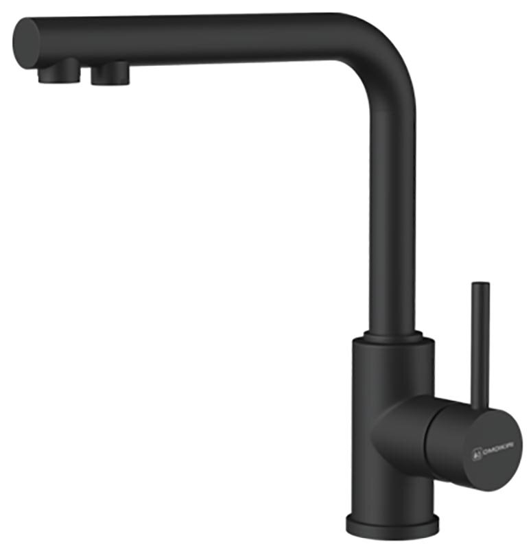 Изображение товара Современный однорычажный кухонный смеситель Omoikiri Nakagawa 2 PLUS GB с фильтром Графит