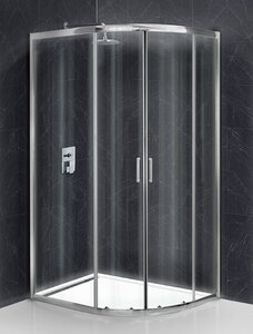 Изображение товара Душевой уголок BelBagno Uno-195, UNO-195-RH-2-120/80-C-Cr, 120 х 80 х 195 см, профиль хром, стекло прозрачное