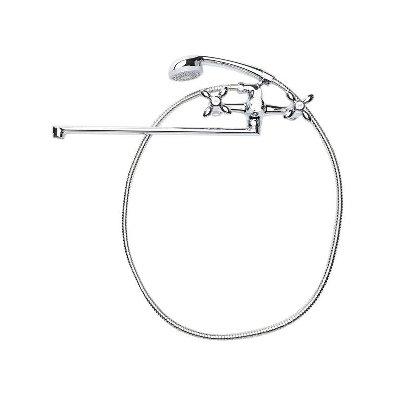 Изображение товара Смеситель для ванны и душа Agger Retro A1921100 хром двухзахватный Изображение товара Смеситель для ванны и душа Agger Retro A1921100 хром двухзахватный