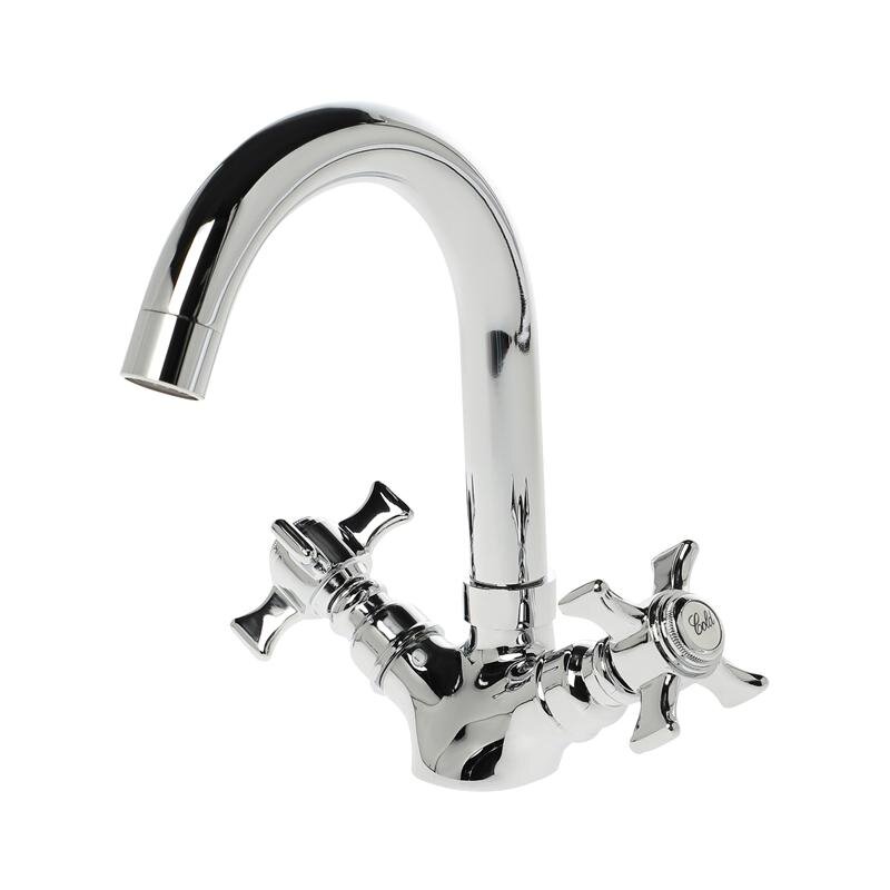 Изображение товара Двухзахватный смеситель Agger Retro-X A1701100 для раковины с поворотным изливом, хром