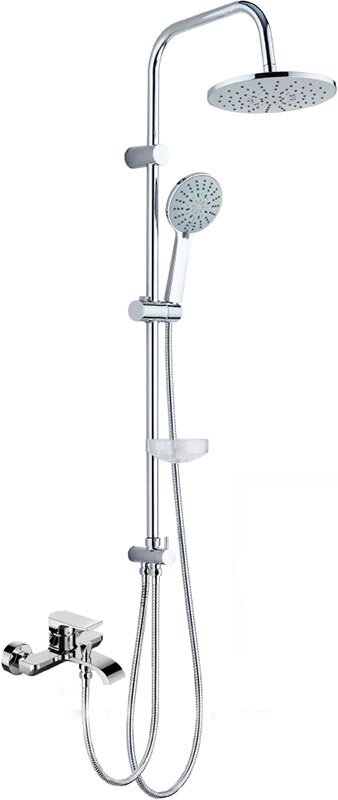 Изображение товара Душевая система Agger Happy с фиксированным изливом хром Germany