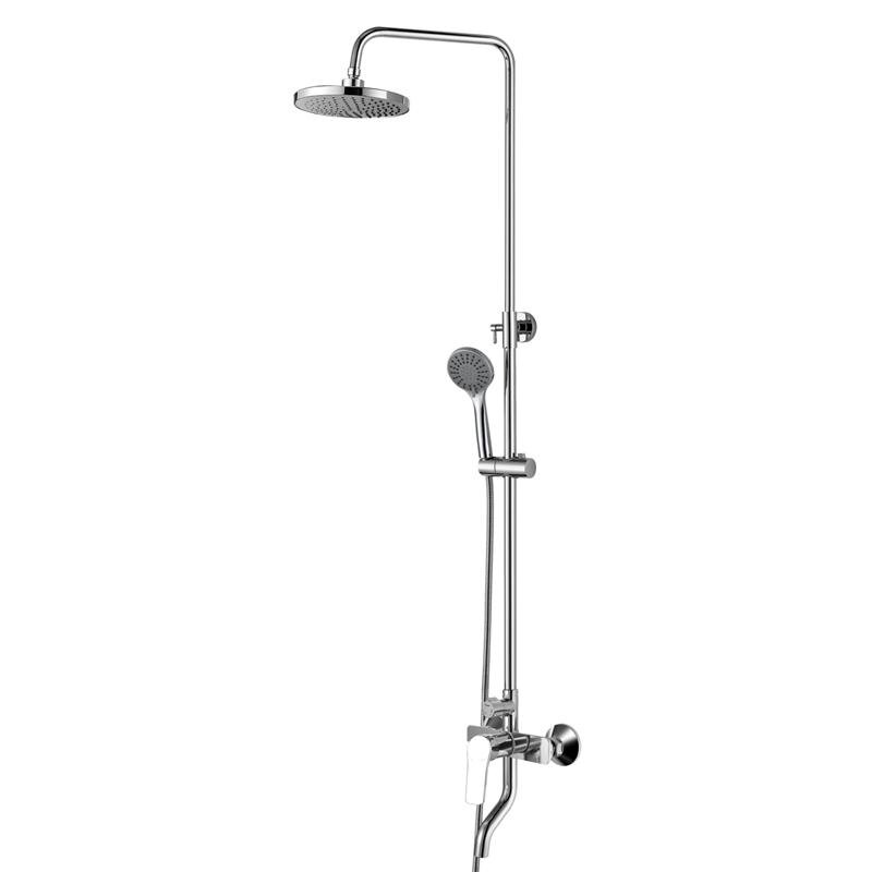 Изображение товара Душевая система Agger Merry с поворотным изливом и тропическим душем хром Изображение товара Душевая система Agger Merry с поворотным изливом и тропическим душем хром