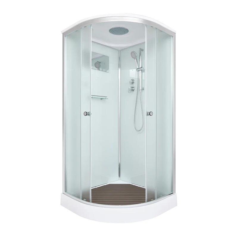 Изображение товара Душевая кабина Dto D D01S 100x100 с крышей и тропическим дождем