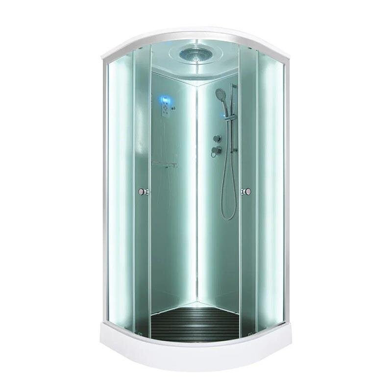 Изображение товара Душевая кабина Dto D D01S LED 100x100 с крышей и LED подсветкой Изображение товара Душевая кабина Dto D D01S LED 100x100 с крышей и LED подсветкой
