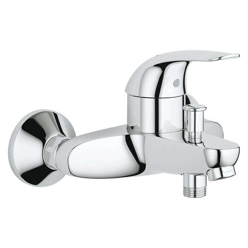 Изображение товара Смеситель для ванны и душа Grohe Euroeco 32743000 хром стеновой монтаж