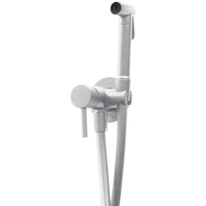 Изображение товара Гигиенический душ Paffoni Tweet Round, ZDUP110BO, со смесителем, белый матовый