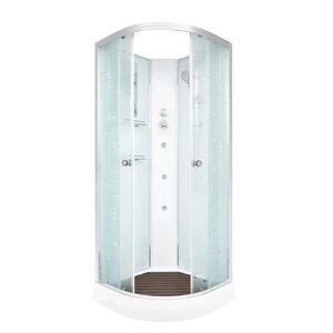 Изображение товара Душевая кабина Dto Em EM1580 N гм 80x80 см без крыши с гидромассажем и раздвижными дверями
