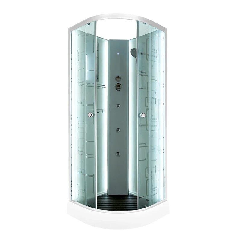 Изображение товара Душевая кабина Dto Em EM1580 N LED 80x80 см с гидромассажем и LED подсветкой Изображение товара Душевая кабина Dto Em EM1580 N LED 80x80 см с гидромассажем и LED подсветкой