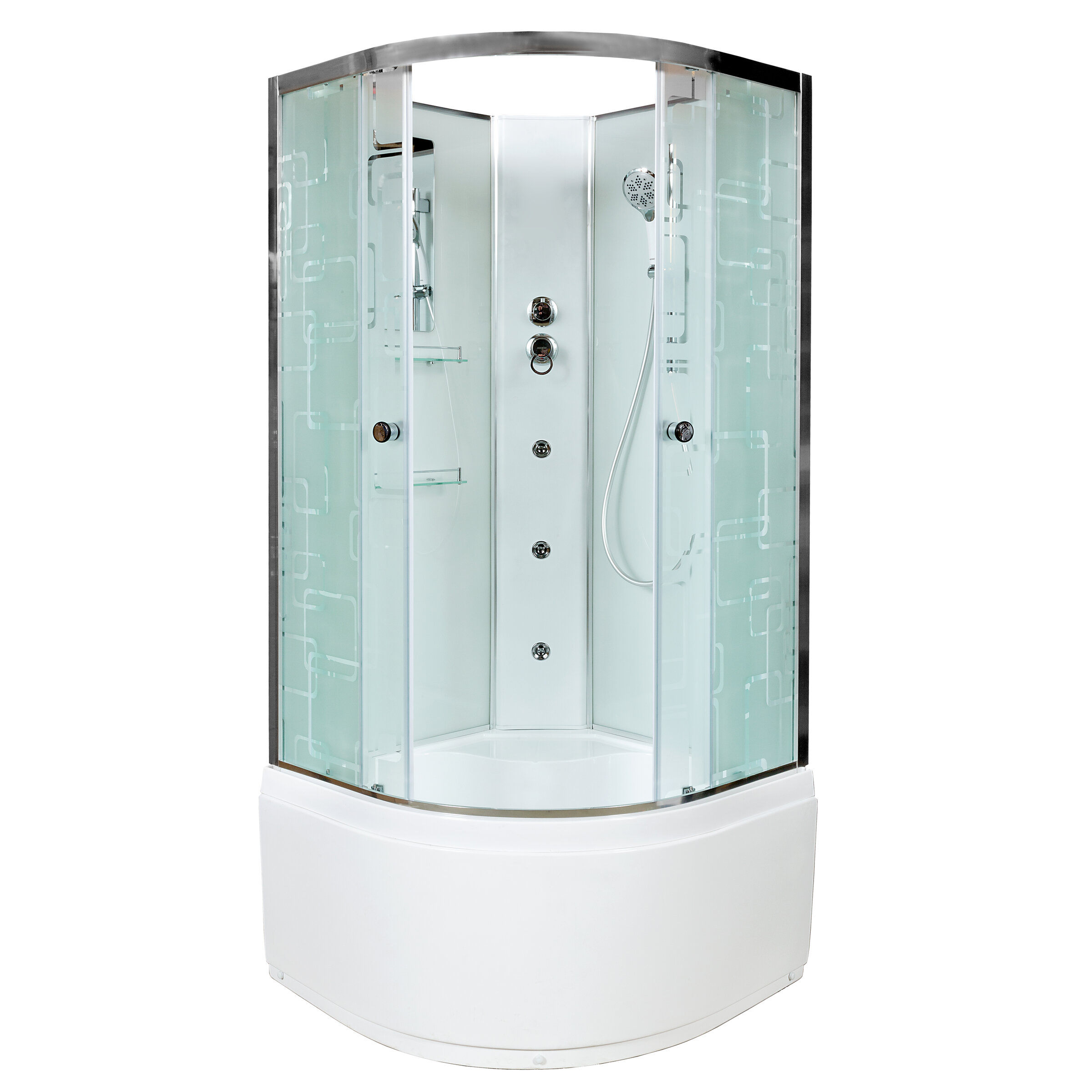 Изображение товара Душевая кабина Dto Em EM4590 N гм 90x90 без крыши с гидромассажем