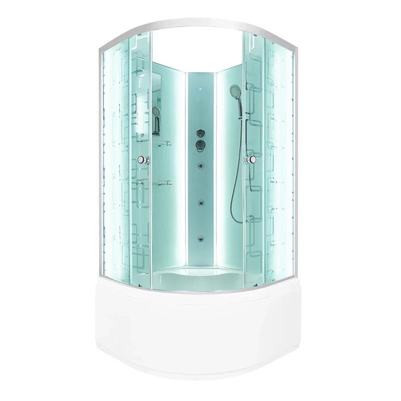 Изображение товара Душевая кабина Dto EM4590 N 90x90 см без крыши с гидромассажем и LED подсветкой