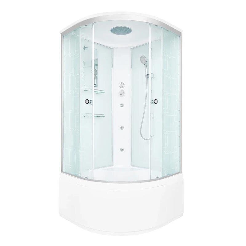 Изображение товара Душевая кабина Dto Em EM4510 гм 100x100 с гидромассажем и крышей