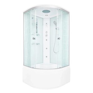 Изображение товара Душевая кабина Dto Em EM4510 гм-эл 100 x 100 см, с крышей, с электрикой, с гидромассажем