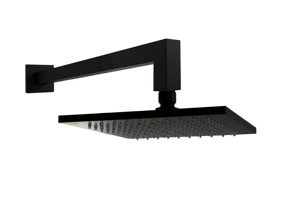 Изображение товара Верхний душ Paffoni Syncro ZSOF075NO/ZSOF063NO 20x20x40 см черный матовый с одним режимом струи