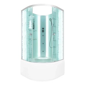 Изображение товара Душевая кабина Dto Em EM4510 N LED гм 100 x 100 см, без крыши, с Led подсветкой, с гидромассажем