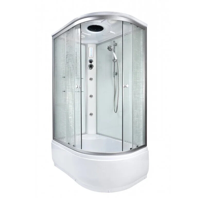 Изображение товара Душевая кабина Dto Em EM4511 с гидромассажем и крышей 110x80 см