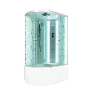Изображение товара Душевая кабина Dto Em EM4511 L/R LED гм 110 x 80 см, с крышей, с Led подсветкой, с гидромассажем