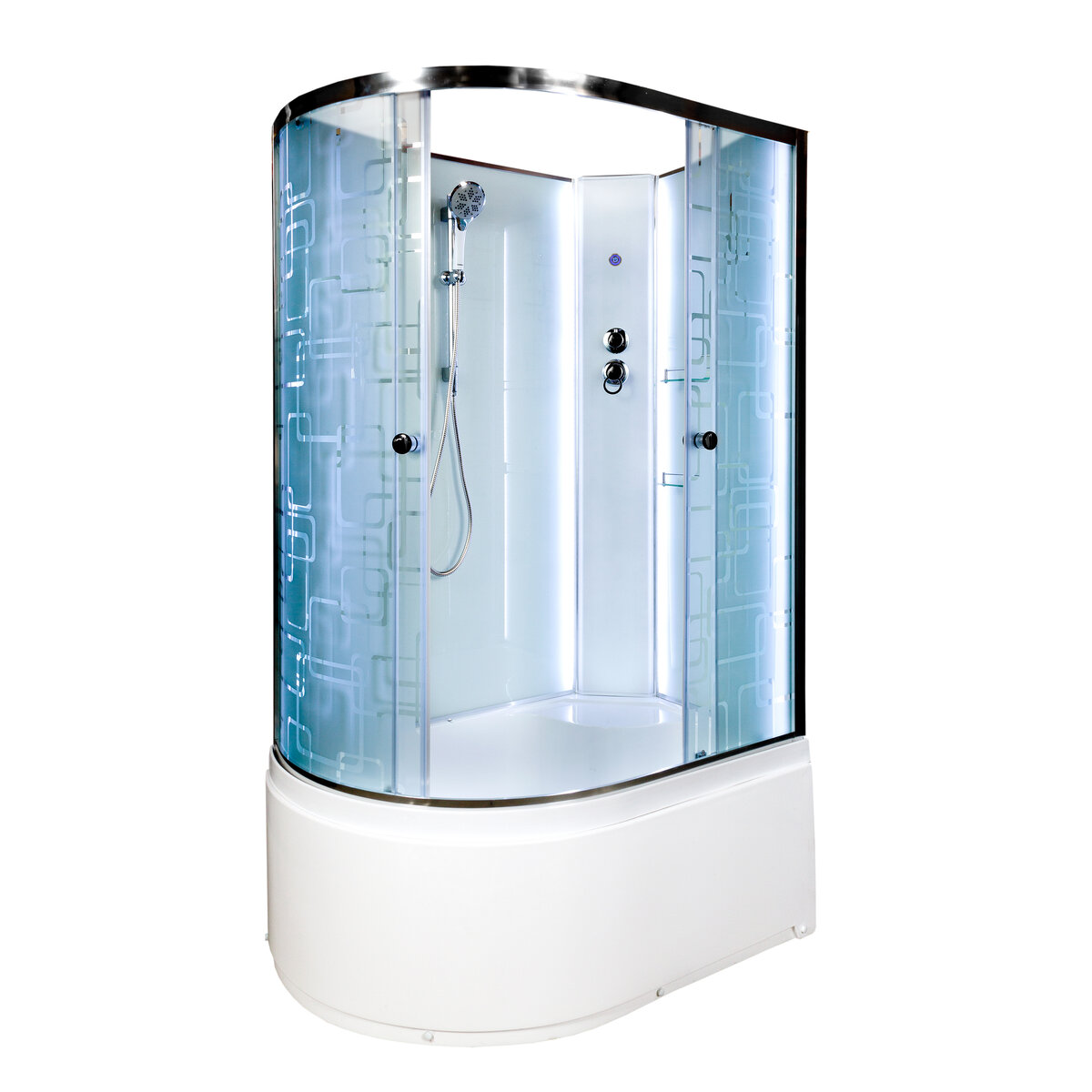 Изображение товара Душевая кабина Dto EM4511 L R LED 110x80 см без крыши с подсветкой и акриловым поддоном