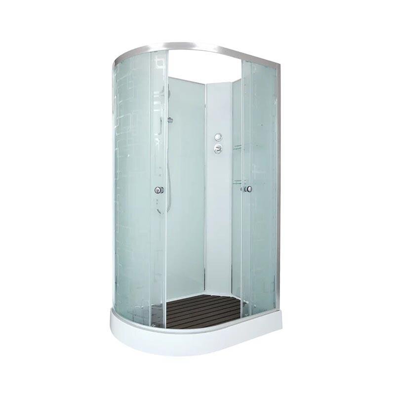 Изображение товара Душевая кабина Dto EM1512 120x80 см без крыши с матовым стеклом и зеркалом