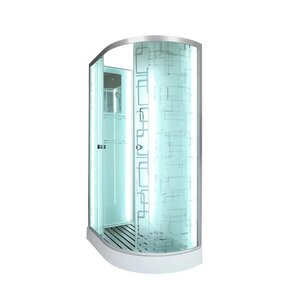 Изображение товара Душевая кабина Dto Em EM1512 L/R N LED гм 120 x 80 см, без крыши, с Led подсветкой, с гидромассажем