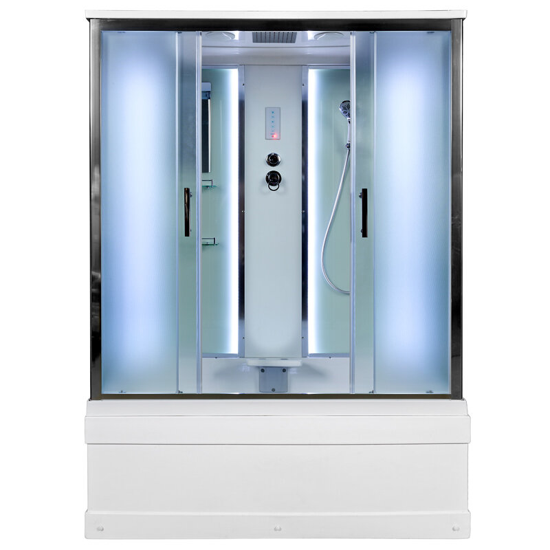 Изображение товара Душевая кабина Dto Em EM4517 LED 170 x 90 см, с крышей, с Led подсветкой Изображение товара Душевая кабина Dto Em EM4517 LED 170 x 90 см, с крышей, с Led подсветкой