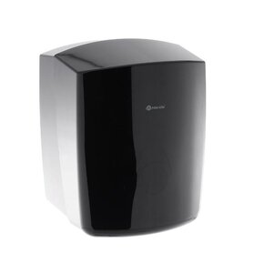 Изображение товара Диспенсер для бумажных полотенец с центральной вытяжкой Merida Como Black Maxi CCC101, серая капля, черный