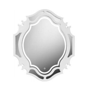 Изображение товара Зеркало Belux Кастилия В 90 с LED подсветкой, белый глянцевый