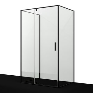Изображение товара Душевой уголок WasserKRAFT  74P21, 120 х 90 см, профиль черный, стекла прозрачные