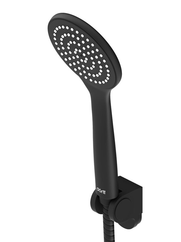 Изображение товара Душевой гарнитур Dorff Comfort D0208000BL, 1 режим струи, черный цвет, Германия