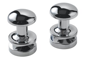 Изображение товара Полотенцедержатель для полотенцесушителя, Atlantic 2012 круглый, 2 шт., хром, 3.7 см, 002229