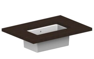 Изображение товара Встроенная раковина Scarabeo Gaia-Tech-Miky 8091 прямоугольная белая