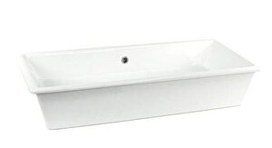 Изображение товара Встраиваемая раковина Scarabeo Gaia-Tech-Miky 8033 прямоугольная белая Италия