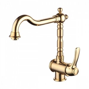 Изображение товара Смеситель Iddis Oldie OLDYGL0i05 для кухонной мойки, желтое золото