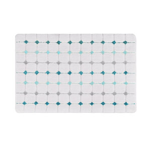 Изображение товара Коврик для ванной комнаты Iddis Promo 40 x 70 см, P29M470i12, микрофибра, разноцветный (белый, зеленый, голубой)