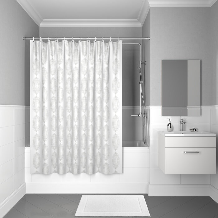 Изображение товара Штора для ванной комнаты Iddis Decor 200x180 см полиэстер белая