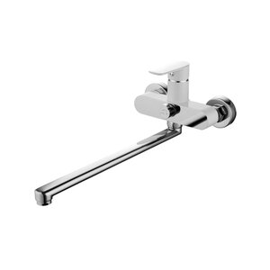 Изображение товара Смеситель Iddis Cloud CLOSBL2i10WA с длинным изливом, для ванны, белый/хром