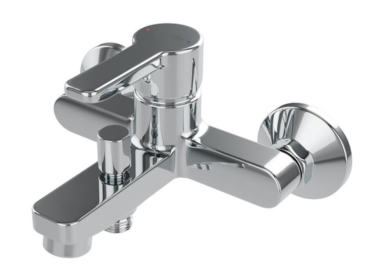 Изображение товара Смеситель для ванны и душа Iddis Sena SENSB00i02WA, хром, вертикальный монтаж