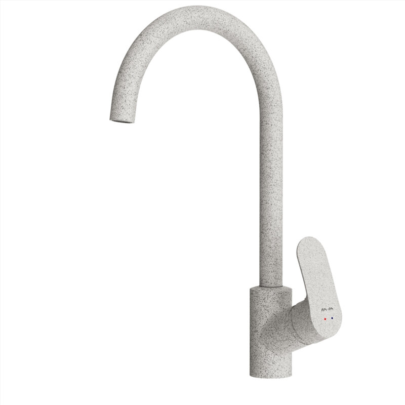 Изображение товара Смеситель Am.Pm Like F8007133 для кухни белый камень с поворотным изливом